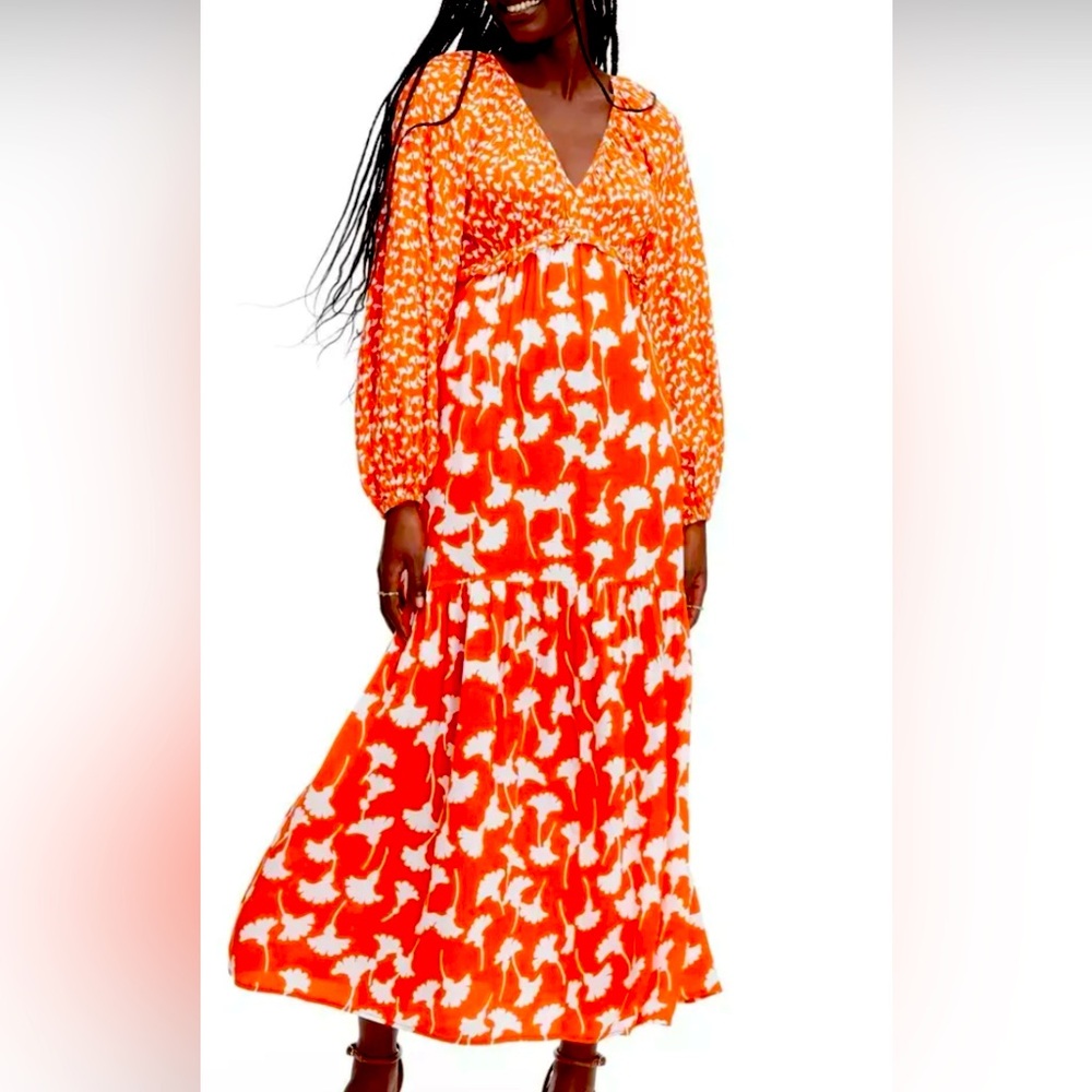 Traget DVF collab dress, orange and